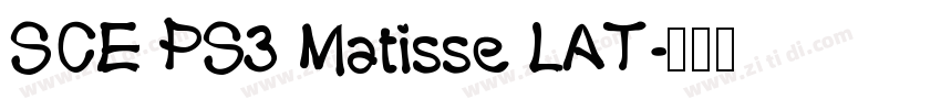 SCE PS3 Matisse LAT字体转换